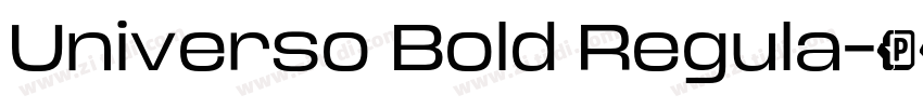 Universo Bold Regula字体转换